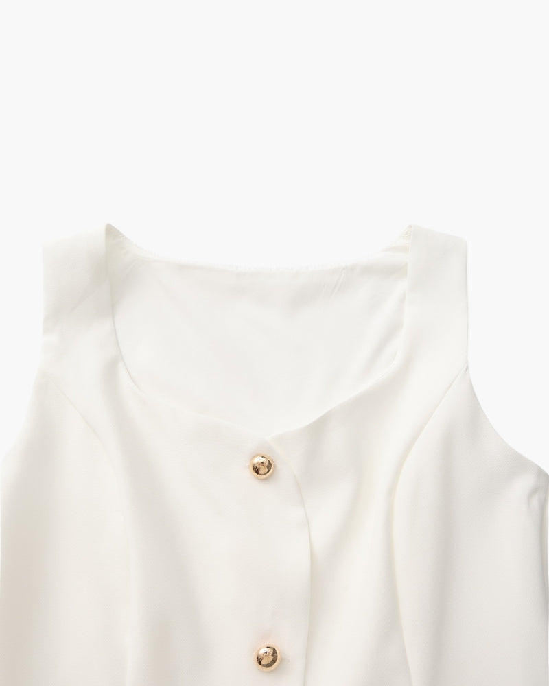 Vestido Branco - 'Conjunto Alfaiataria'