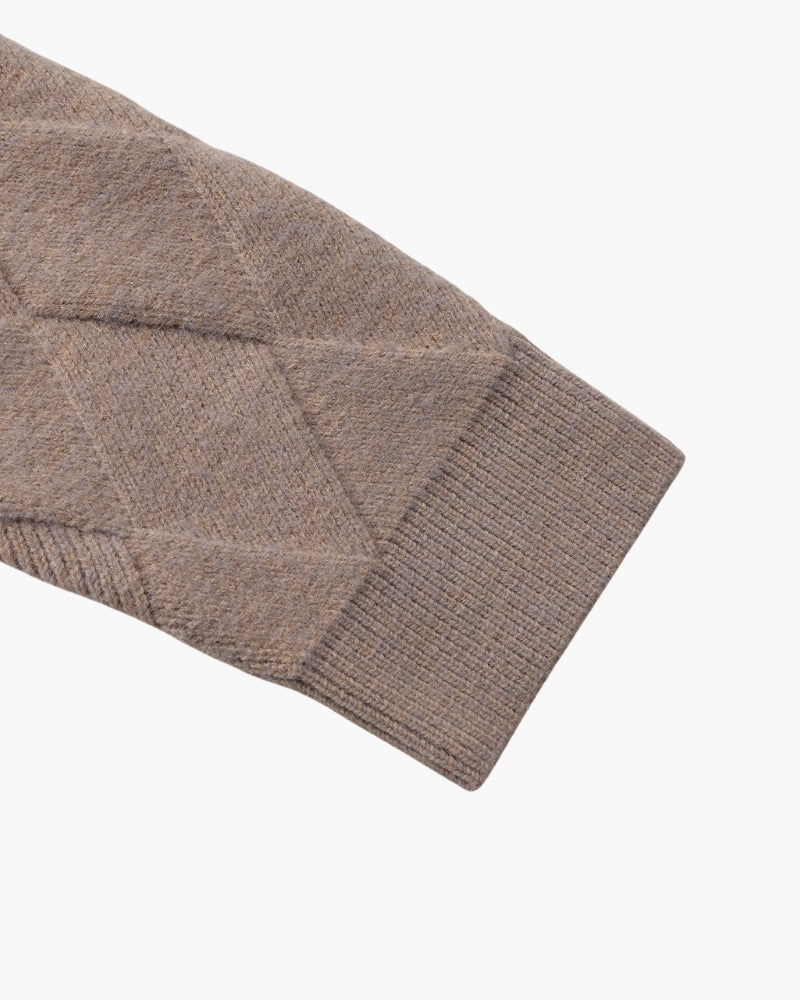 Jaqueta Trama – Diamond Knit Zip