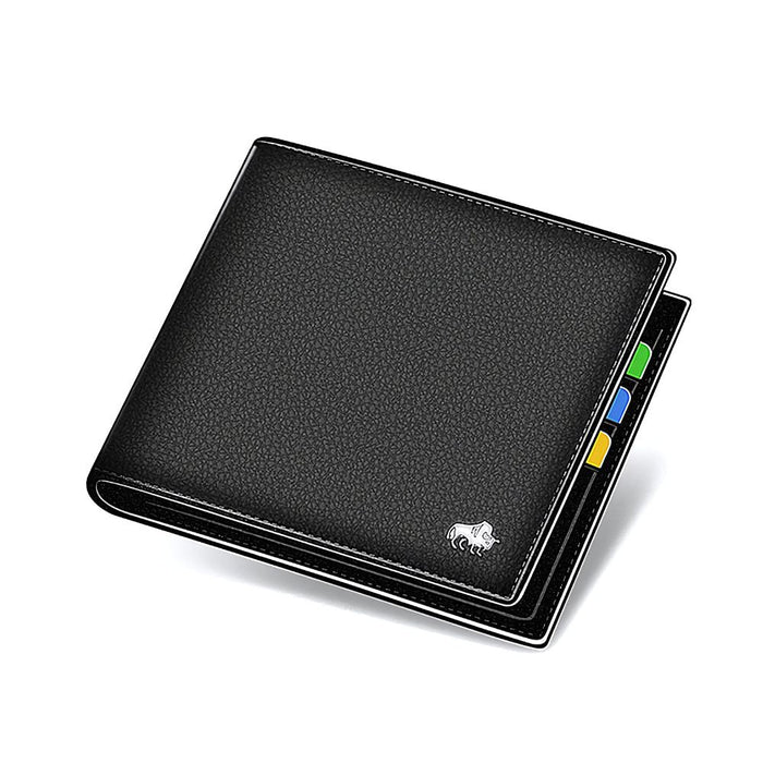 Carteira Masculina – 'Couro Clássico Slim'