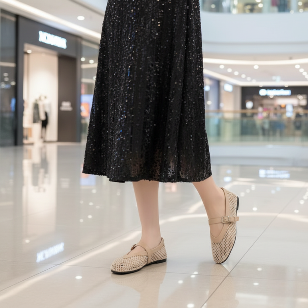 Sapatilha Feminina - 'Flat Mesh Milano'