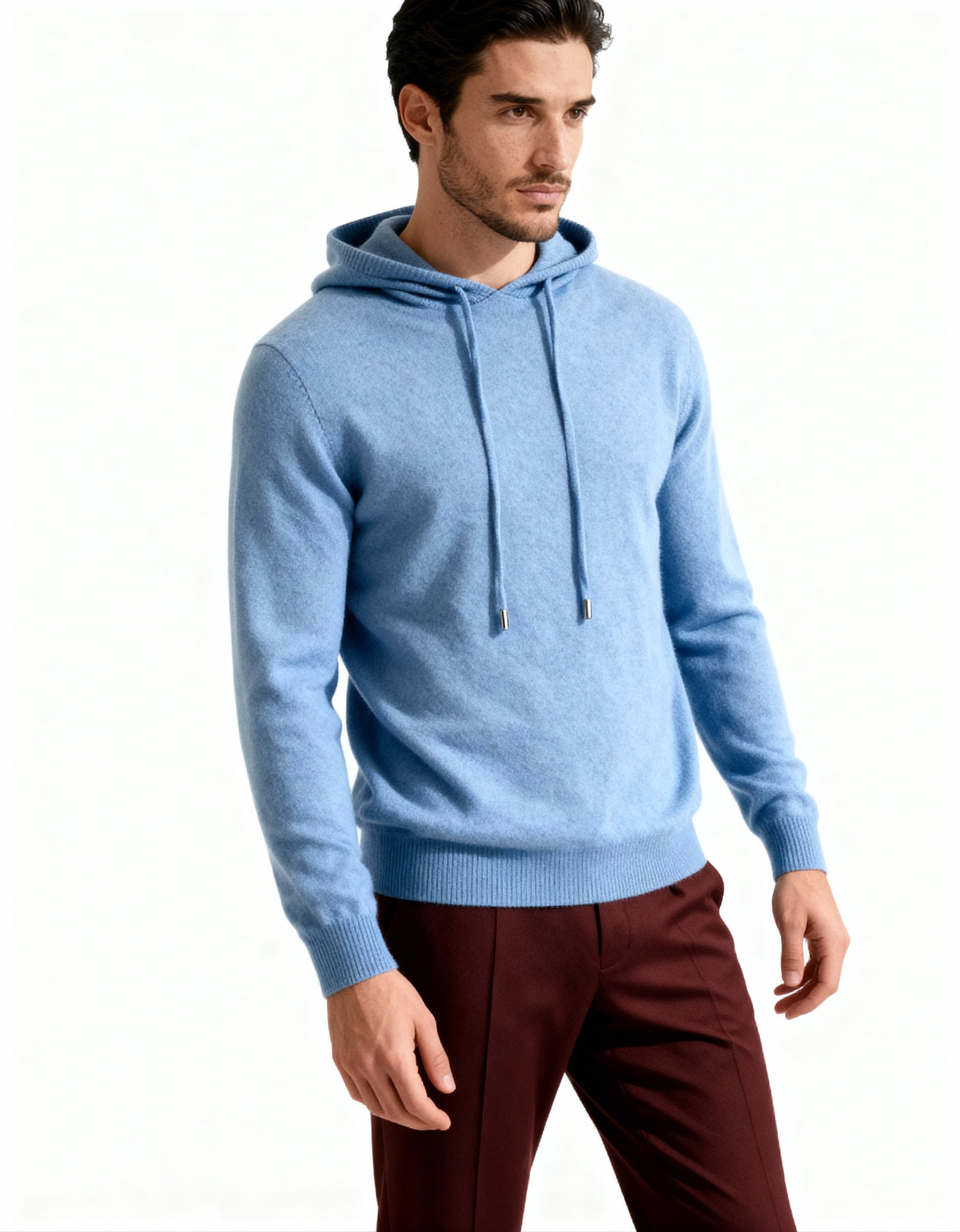 Hoodie Noir – Luxury Soft Knit