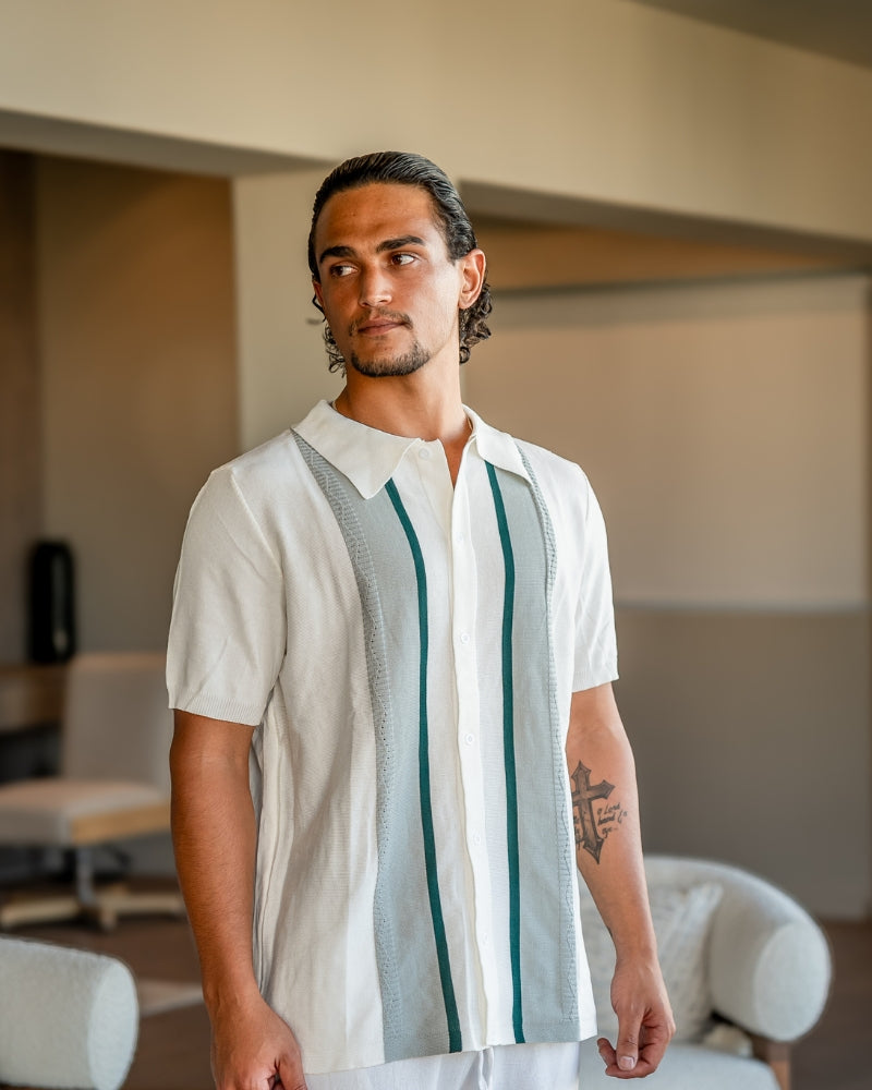 Polo Retro – Classic Stripe Knit