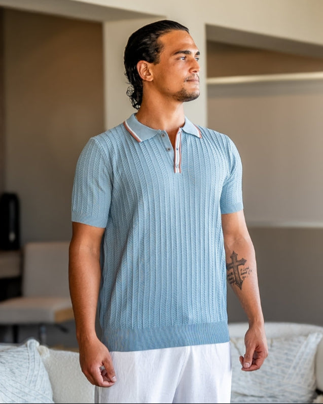 Polo Riviera – Textured Retro Knit