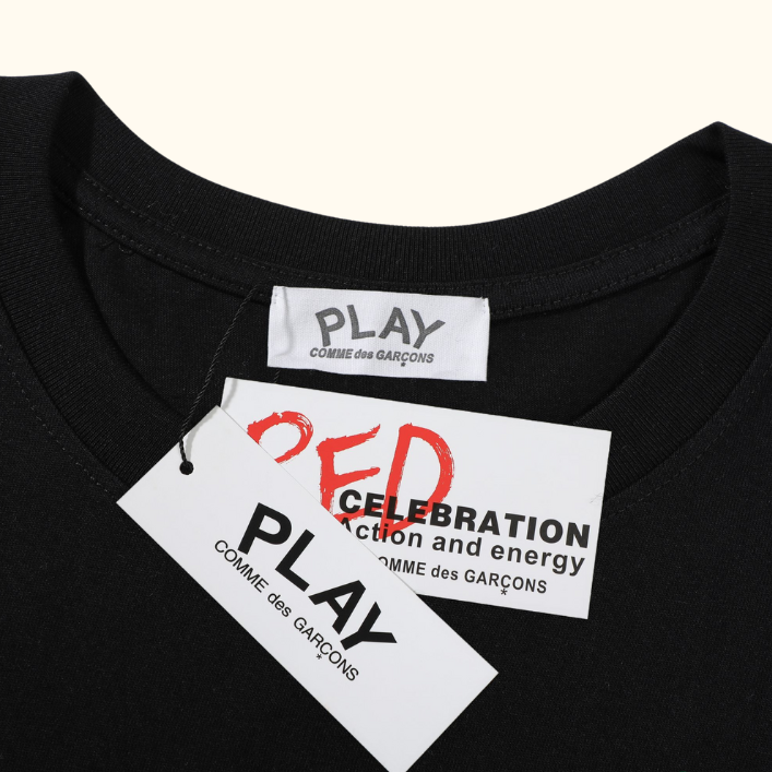 Camiseta CDG - Play Basic Black