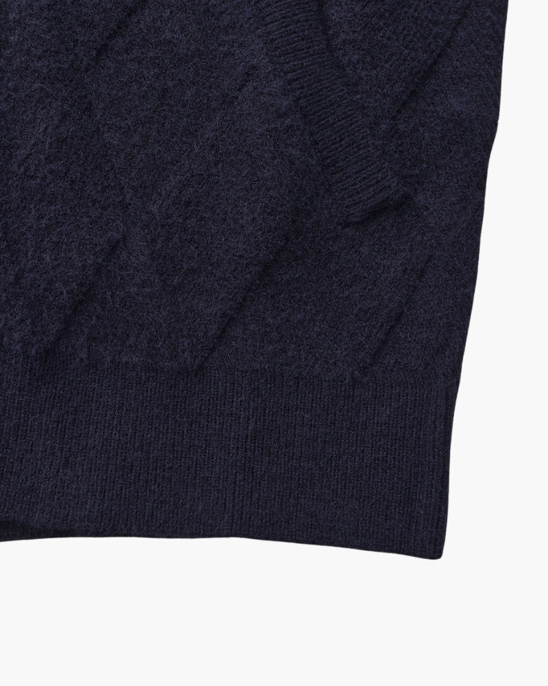 Jaqueta Trama – Diamond Knit Zip