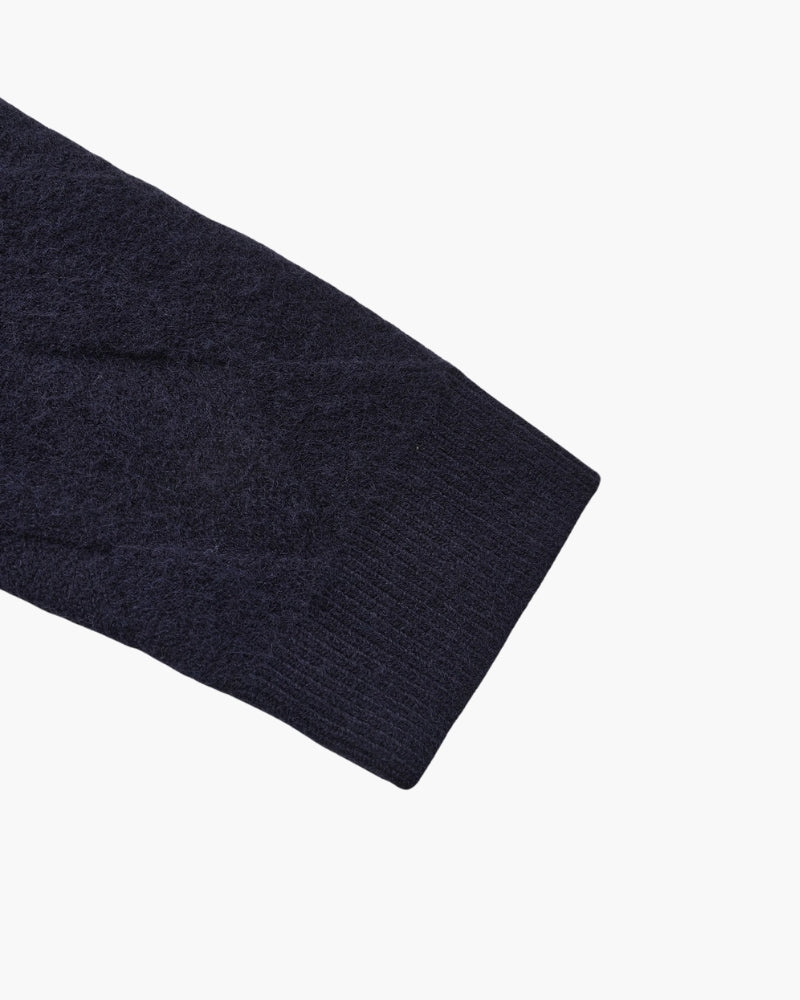 Jaqueta Trama – Diamond Knit Zip