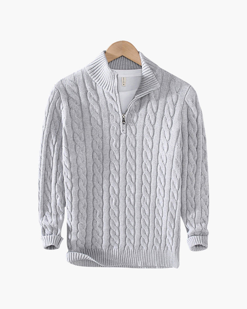 Suéter Trançado – Classic Half Zip