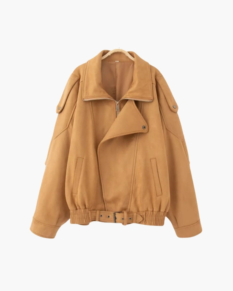 Jaqueta Vintage — Suede Oversized