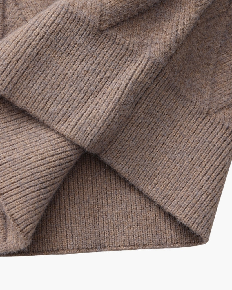 Jaqueta Trama – Diamond Knit Zip