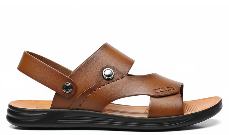 Sandália Masculina de Couro - Vittorio