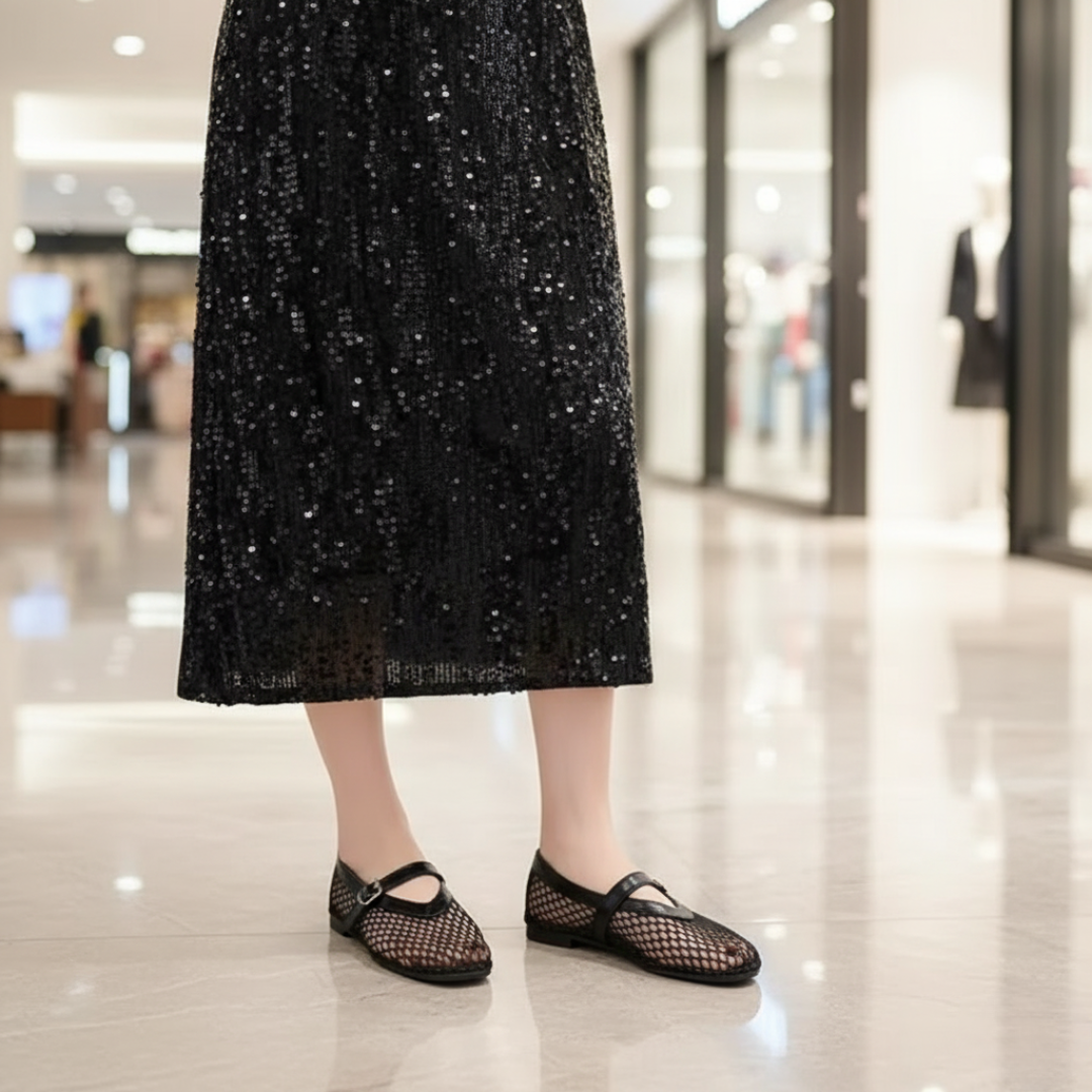 Sapatilha Feminina - 'Flat Mesh Milano'