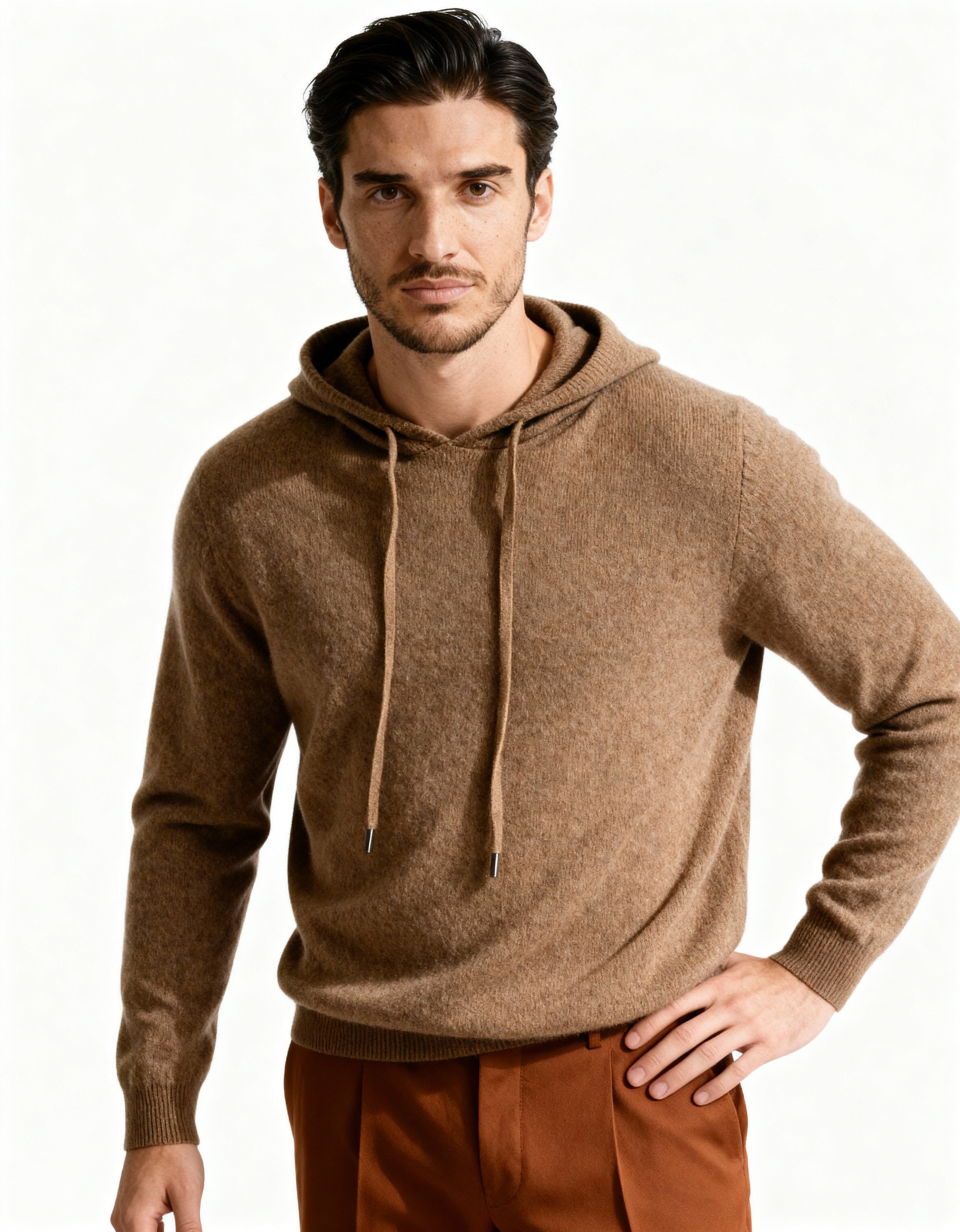 Hoodie Noir – Luxury Soft Knit