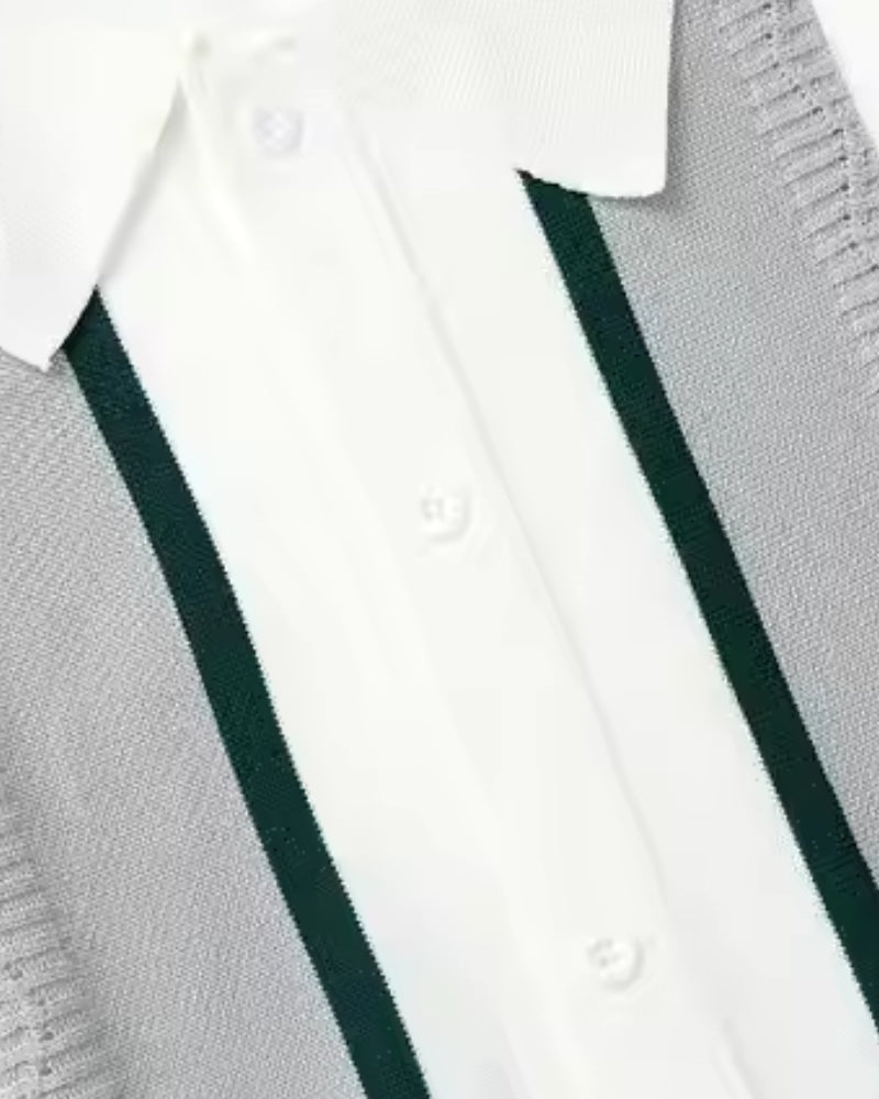 Polo Retro – Classic Stripe Knit