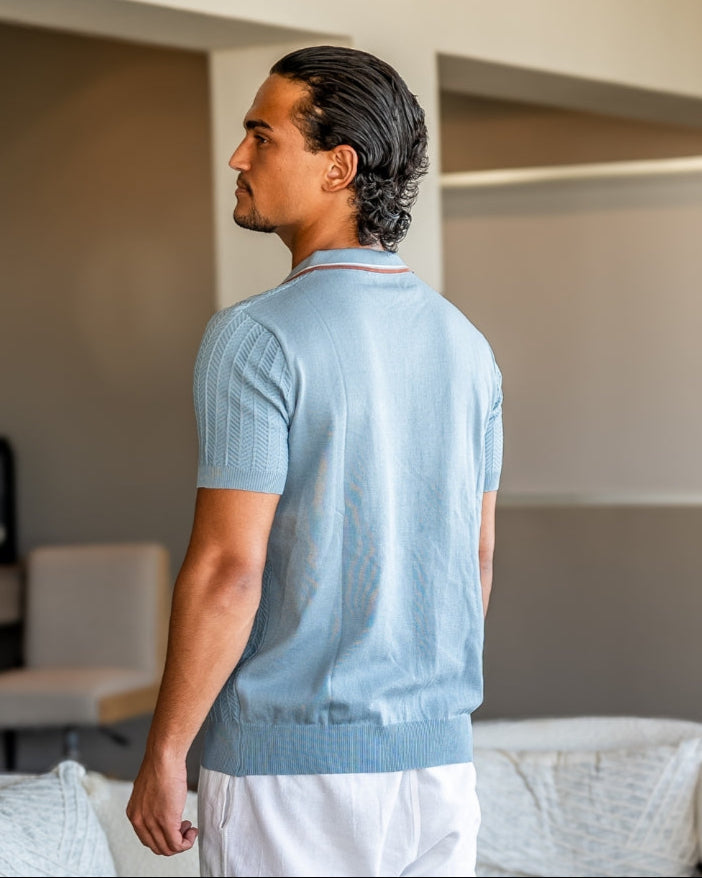 Polo Riviera – Textured Retro Knit