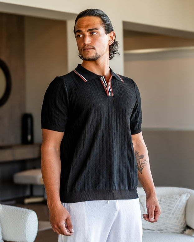 Polo Riviera – Textured Retro Knit