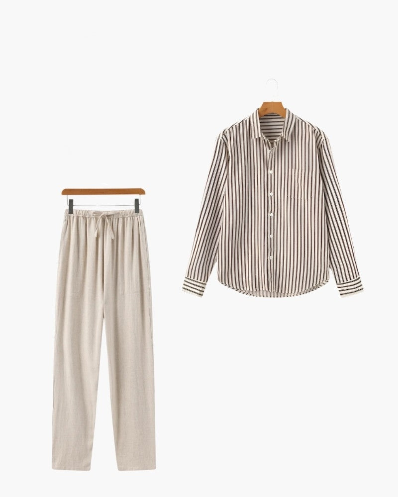 Conjunto Riviera – Linen Stripe Set