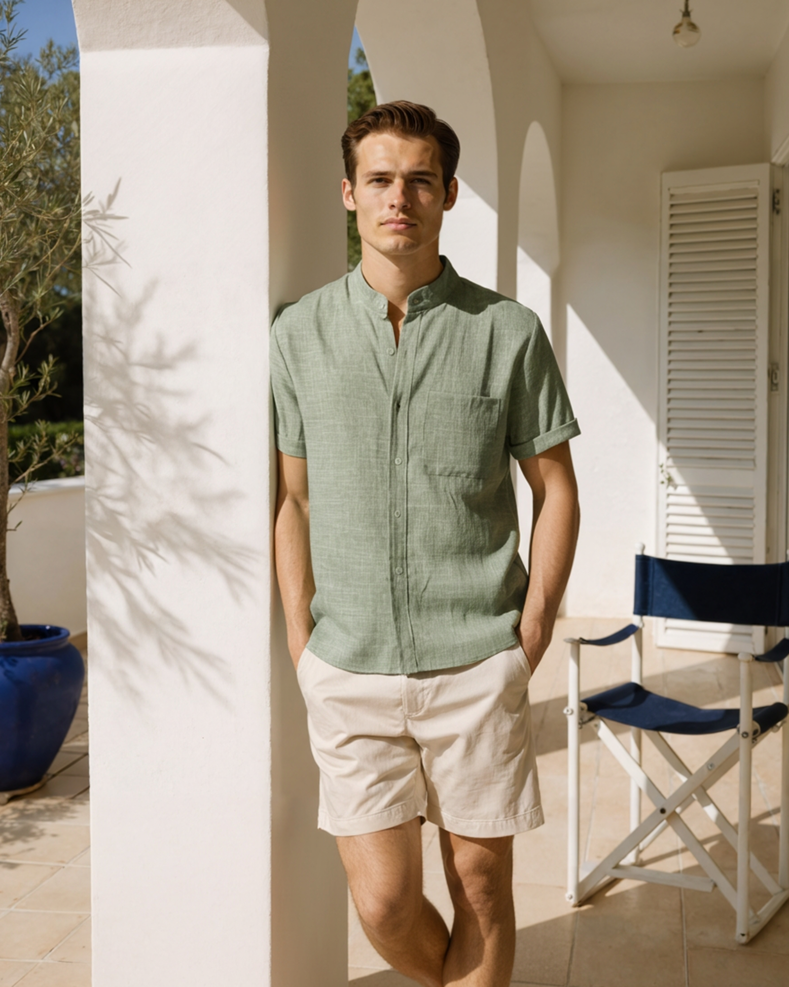 Camisa Breeze – Natural Linen Fit